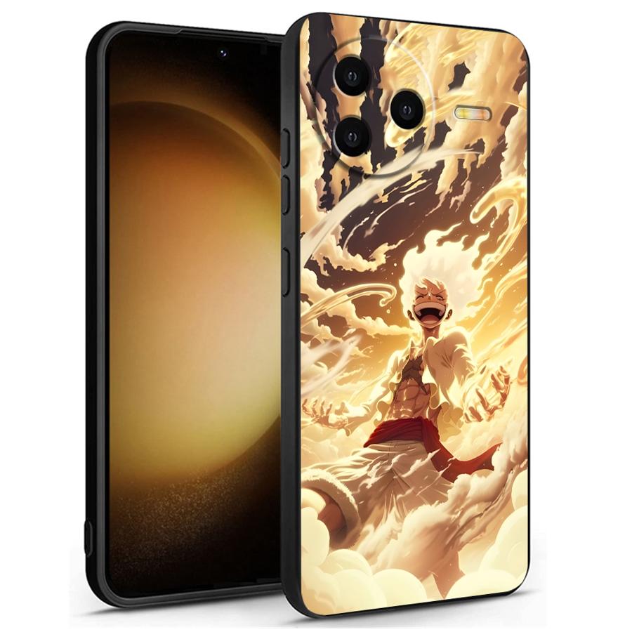 Case for Xiaomi Redmi 13C 9 K40 K80 Pro A3 A1 A2 Plus 14C 10 12C A5 A4 Black Soft Phone Cover One Piece Cool Luffy