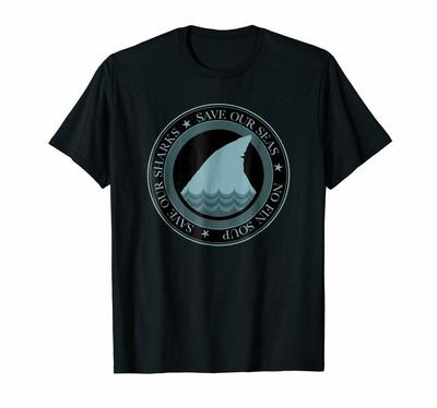 Salvați rechinii noștri Salvați mările noștri Supă fără aripioare Activism marin Tricou unisex Tricou Us Trend