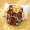 Pet Dog Cat Warm Fleece Outfit With 3D Ears Winter Coat Small Pets