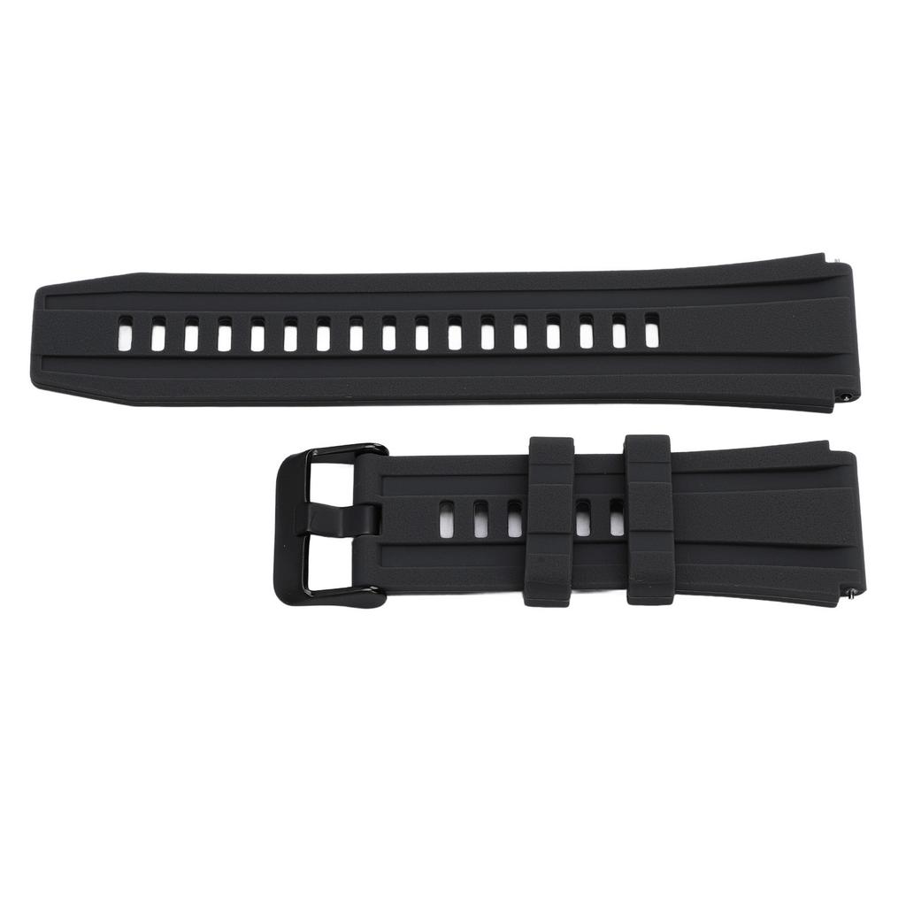 Watch Band for GT4 GT3 GT2 22mm Silicone Soft Breathable Quick Release Smartwatch Replacement Strap for Men Women Black