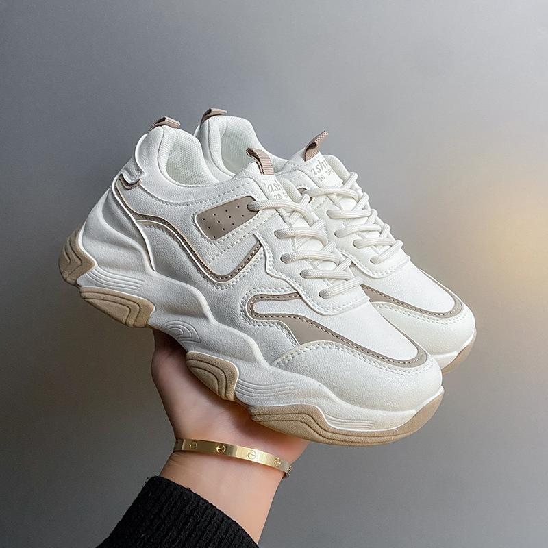 Daddy Shoes Women's  Spring New Korean Version of Ins Student Casual Shoes Women's Thick Bottom Increased Running Shoes