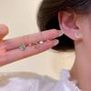 6Pcs/Set Elk Star Moon Stud Earring Set Korean Earrings Earrings for Women Heart Earrings Fashion Jewelry Ear Rings for Women