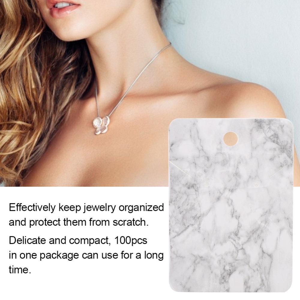 100Pcs 5 x 7cm Earring Necklace Packaging Cardstock  Jewelry wholesale classification display