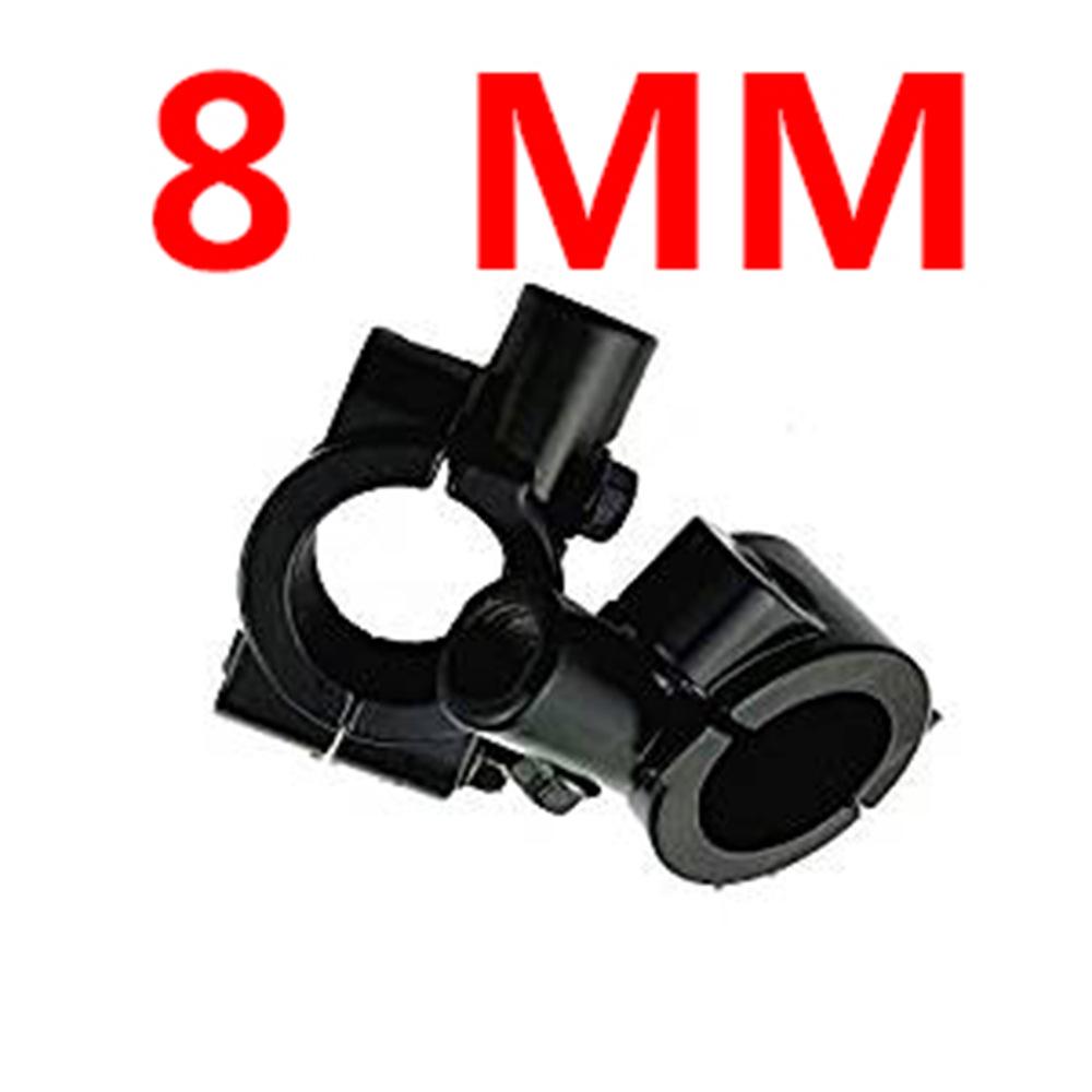 8mm Thread Motorcycle Rearview Mirror Adapter Clamp 7/8" Handle Mount Bracket