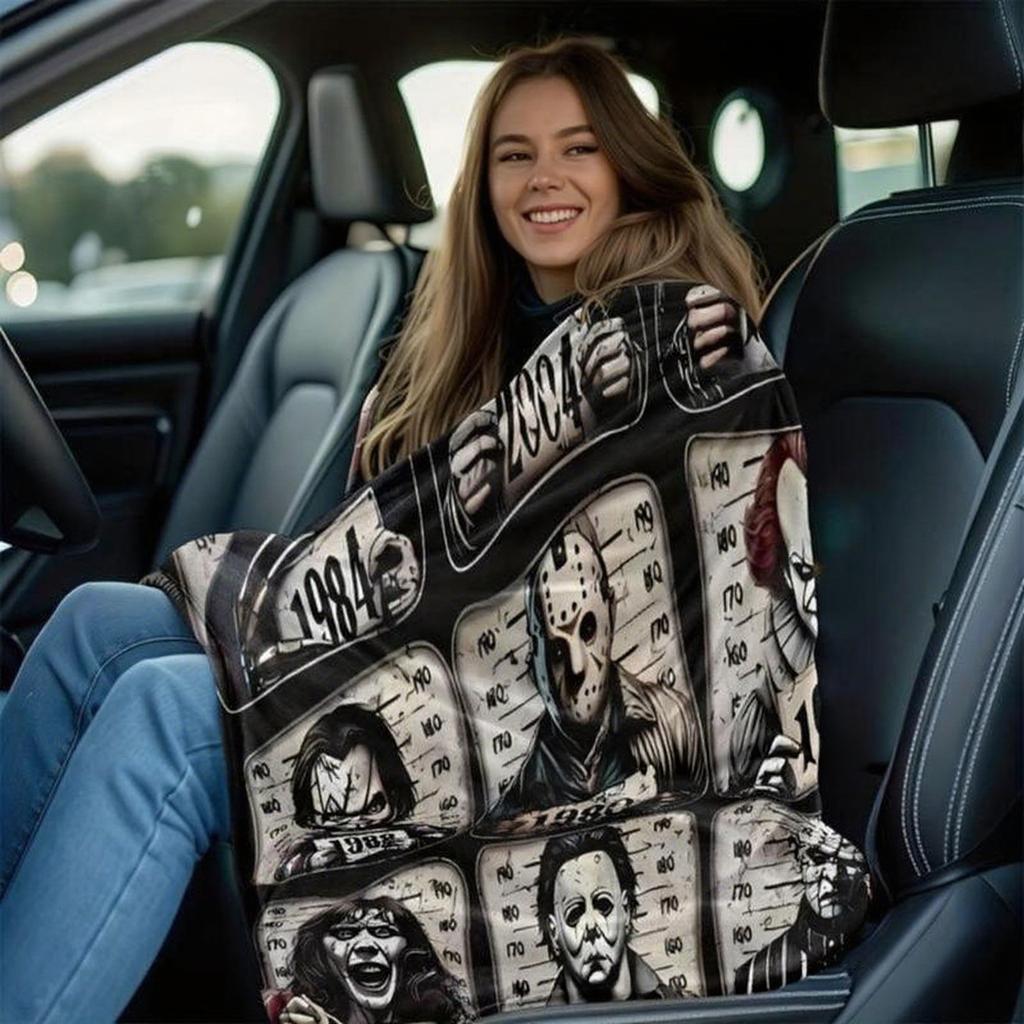 Halloween Horror Themed Atmosphere Flannel Blanket