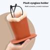 1Pc Winter Plush Eyeglass Holder Eyeglass Stand Display Stands Glass Shelf Sunglass Holder Polyester Cloth Eyeglass Stand