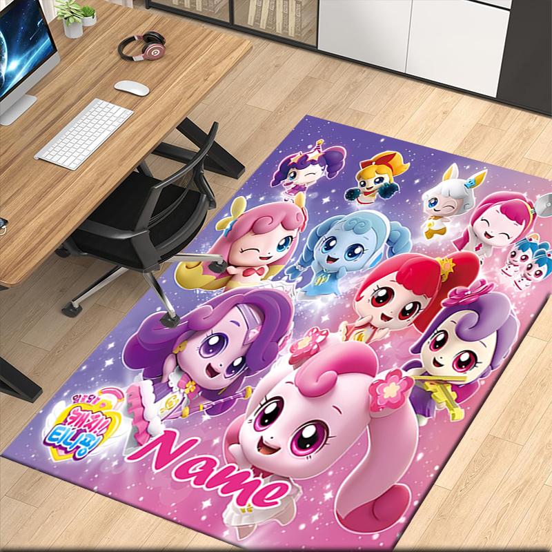Custom Name Twinkle Catch Teenieping Printed Carpet, for Office Chair Living Room Bedroom Kitchen Room Decor Gifts.