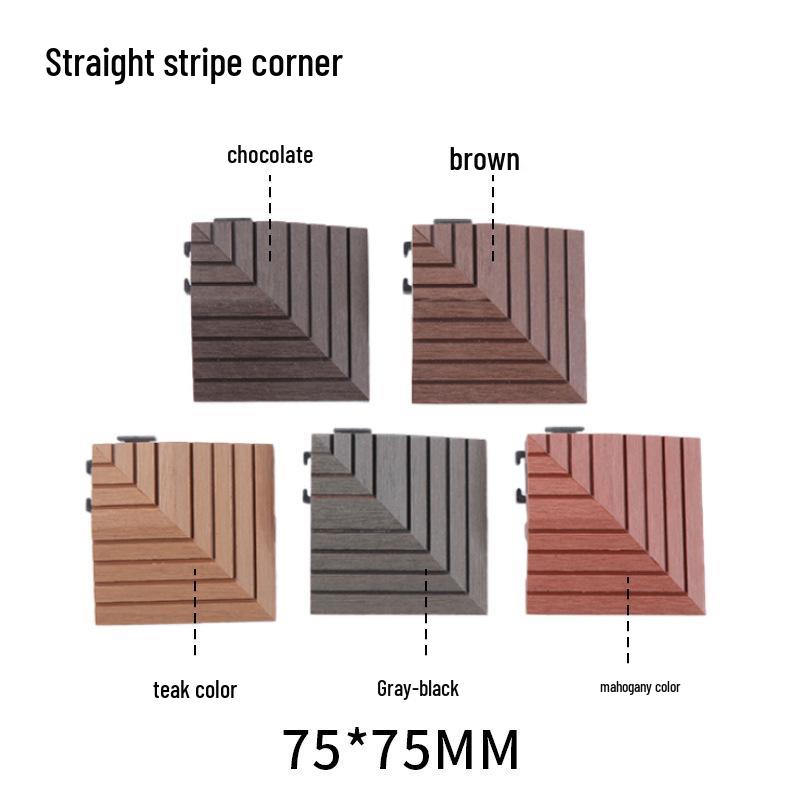 Waterproof WPC Balcony & Garden Flooring - Easy Snap-On, Anti-Corrosion, Ideal for Outdoors & Indoors.