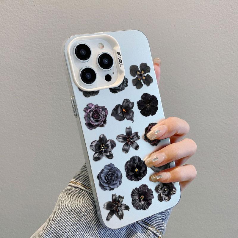 Colorful Petals Flower Laser Phone Case for iPhone 14 15 16 Pro Max Plus 17 Pro Max 12 13 Mini 11 Pro Max Shockproof Back Covers