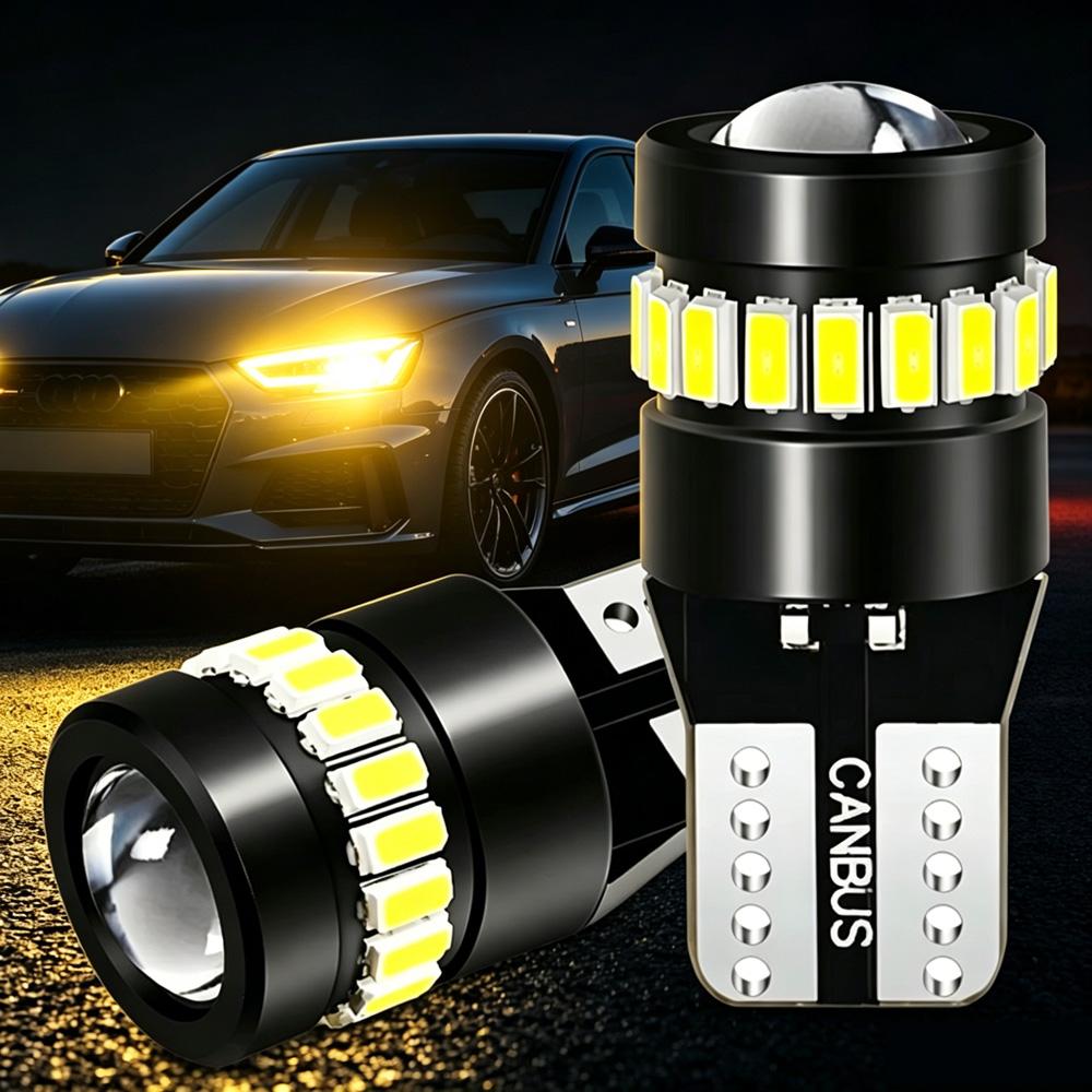 2x W5W T10 3014 18SMD Led Bulbs Canbus Car Interior Light Bulbs Parking Position Lamp Map Dome Reading Lights Bulbs 7