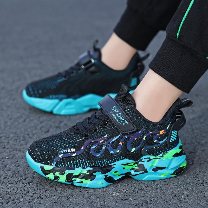T7998 Boys' shoes Children's sports shoes Middle and older children's manufacturers approve dad shoes Primary school students' net breathable net shoe