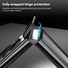 Praktische 360° drehbare Ringhalterung Magnetisches Scharnier Case Für Samsung Galaxy Z Flip 7 FE 6 5 4 3 Mit Gehärtetem Film Anti-Fall Abdeckung