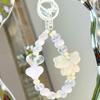 Butterfly Bowknot Beaded Mobile Phone Charm Strap Keychain Lanyard For Women Cute Girl Jewelry Phone Hanging Rope Holder Pendant