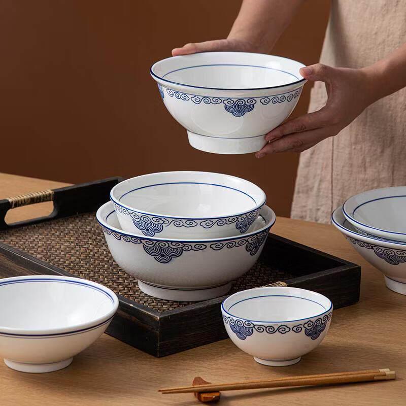 Underglaze Ceramic Noodle Soup Bowl