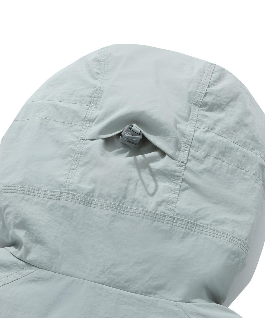 Covernat Comfy Nylon Windbreaker Jumper Light Grey