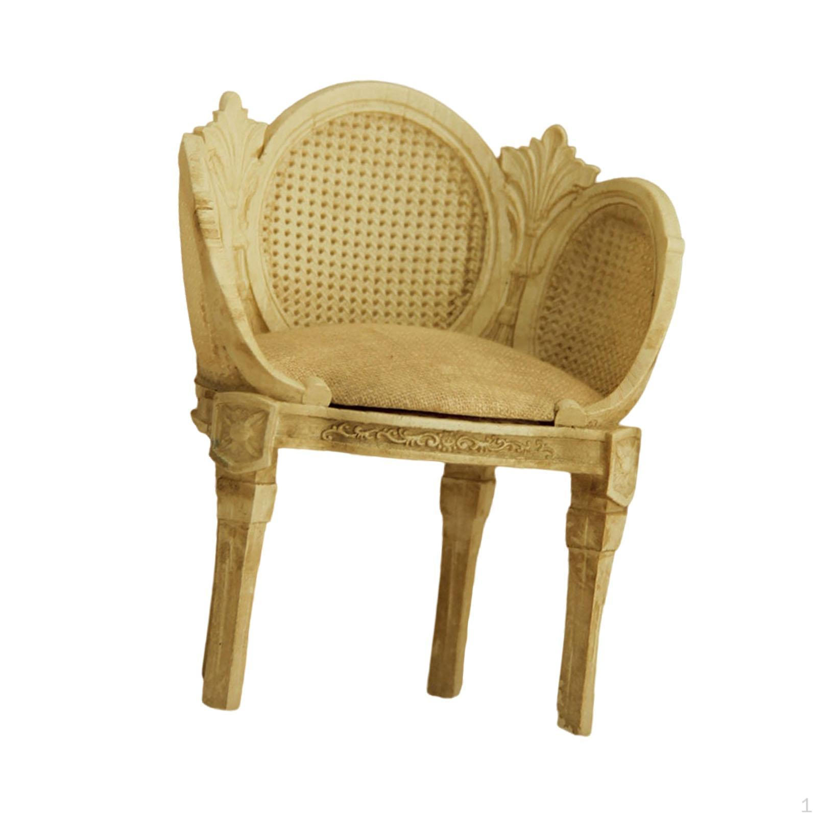 

1/12 Кукольный домик Диван Кукольные аксессуары Украшения Микро Ландшафт Моделирование сцен жизни Single Sofa