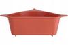 Corner Plastic Colander Strainer With Suction Cups, 27.5x15x8., 1 Piece