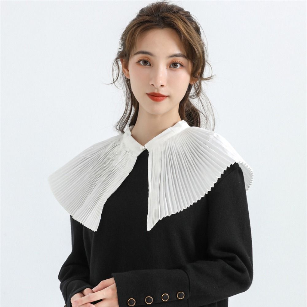 Detachable Lace Neckline Black White Fake Shirt Collar Exquisite Fake Collar  Clothes Decorative