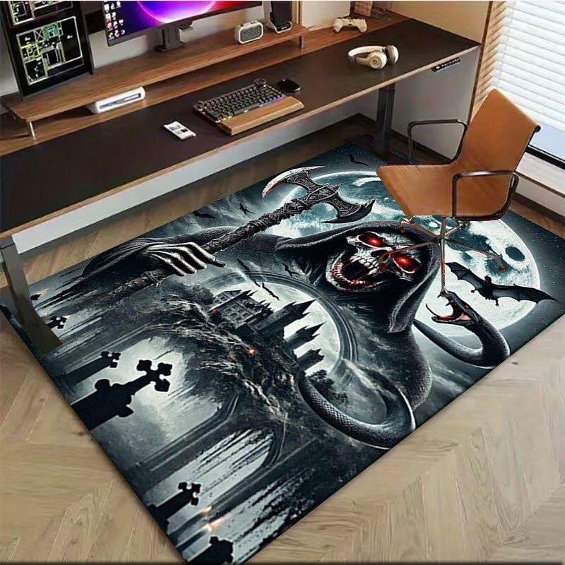 Gothic Grim Reaper Wall Art Print PosterOffice Mat Home Decor Office Desk Chair Carpet for office ph131