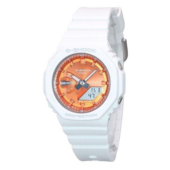 Casio G-Shock Analog Digital Seasonal Collection 2023 Кварцевые женские часы с оранжевым циферблатом GMA-S2100WS-7A 200M оранжевый