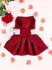 Hund TuTu Kleid für kleine Hunde Kleidung Welpe Premium Prinzessinnenkleid mit Schleife Party Hund Haustier Elegantes Kostüm Bekleidung für Hunde
