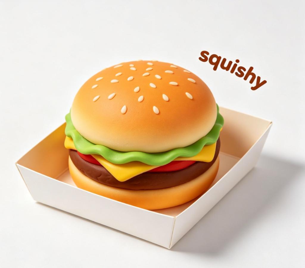 Horký Needoh Burger Mačkací Slepý Box Elastická Mačkací Decompresní Fidget Hračka Pro Uvolnění Stresu