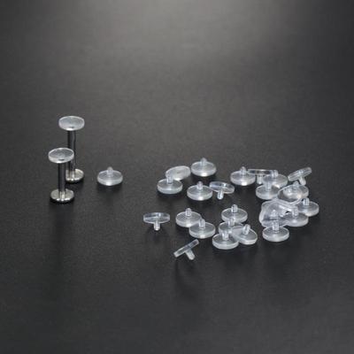 Transparenter Acryl Lippen- & Knorpelstecker Piercing Schmuck - Studentenfreundlicher Unsichtbarer Adapter (0.9/1.0)