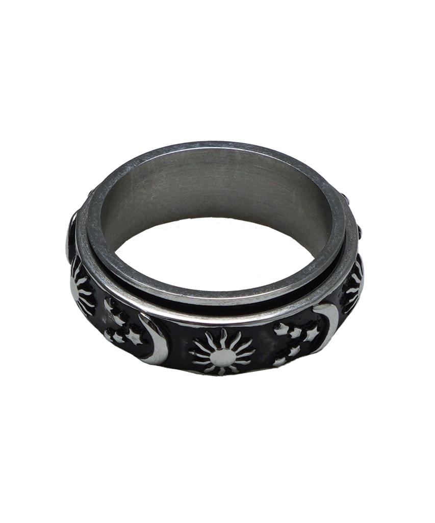 Scalettoblack Ram019 Sun Moon Star Ring #