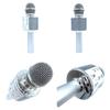 Wireless Microphone for Singing Recording with Colorful LED Lights Handheld BT Microphones Kids Karaoke Microphone Home KTV Player