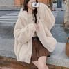 Women Faux Fur Jackets Hooded Coat Thick Warm Fluffy Shaggy Outerwear Hoodie Overcoat Female Autumn Winter Streetwear