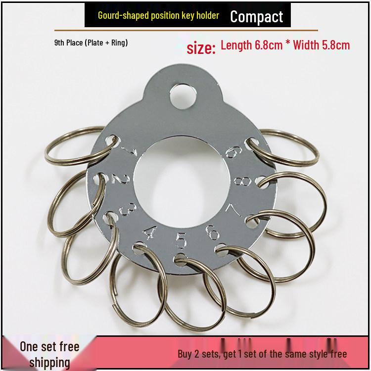 Metal Key Holder & Keychain Organizer for Key Management