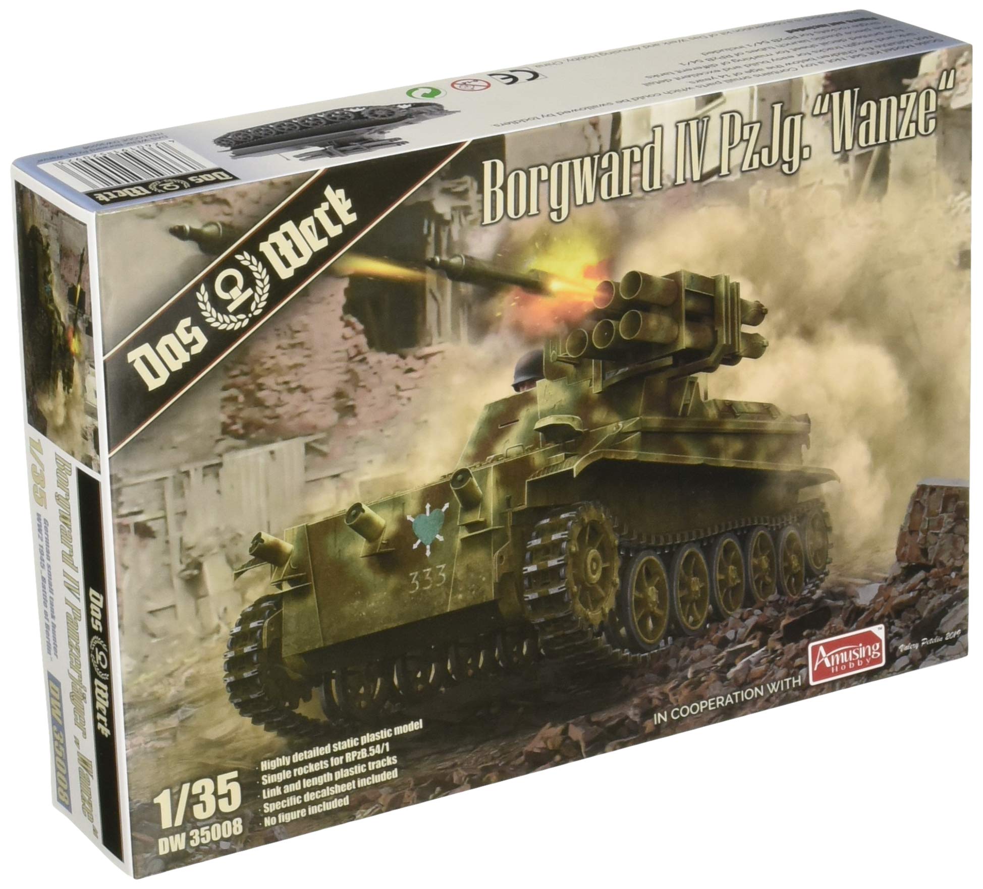 

Das Werk 1/35 scale German Borgward 4 anti-tank vehicle, Wanze plastic model kit USCDW35008
