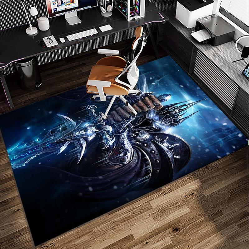 Warcraft Game Office Rug Chair Mat, Game Carpet, Suitable for Front Door, Bedroom, Living Room, Desk, Holiday Gift