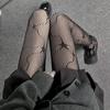 Retro Leopard Print Jacquard Pantyhose - Women's Sexy Slimming Mesh Silk Stockings in Black
