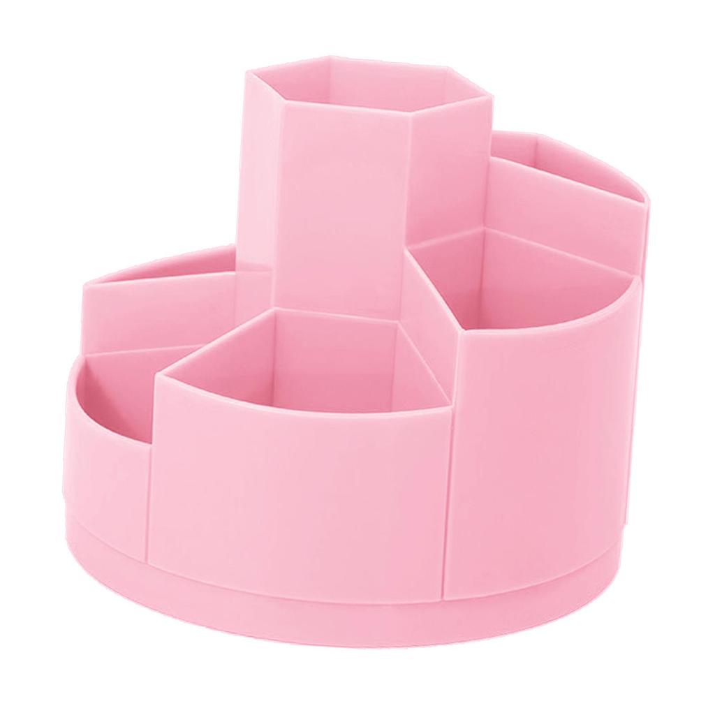 Multi Purpose Pen Holder Dustproof Cosmetic Display Case Organizer 7 Grids Makeup Brush Holder Office Desktop Home