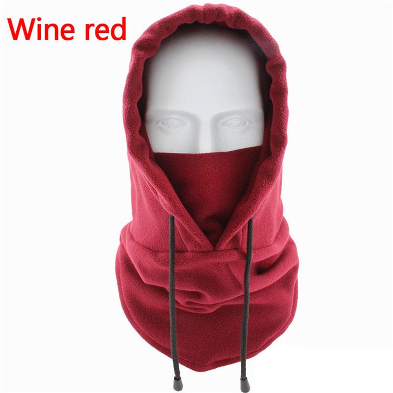 Winter Full Face Cycling Mask Fleece Ski Windproof Cap Outdoor Sports Bib Cold Padded Hood Mask Motorcycle Neck Helmet Hat