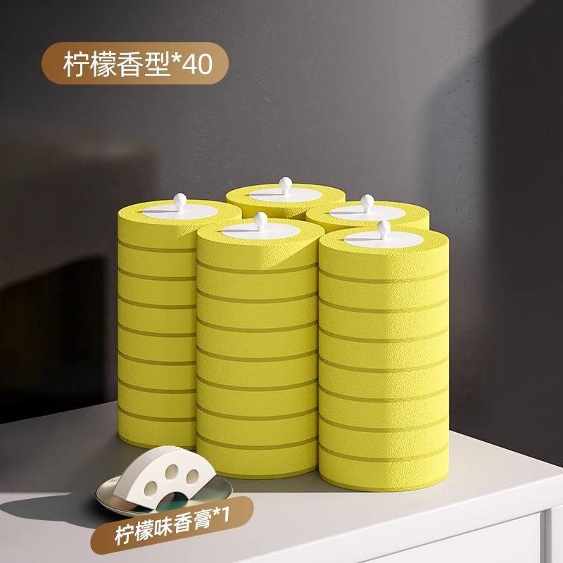 Disposable toilet brush household non-punching wall-mounted cleaning brush head disposable toilet artifact replacement head set