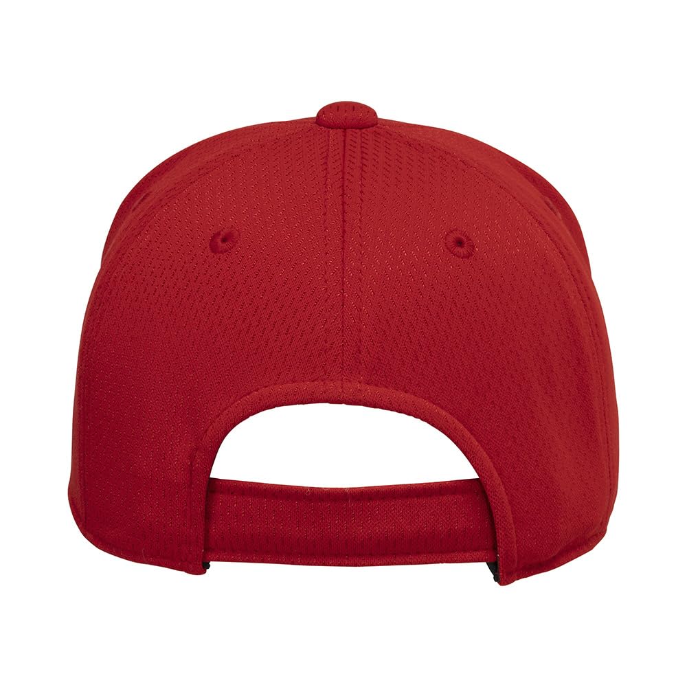 Mizuno 62 Red Baseball/Softball Cap, All-Mesh, Hexagonal, 12JWBB03,