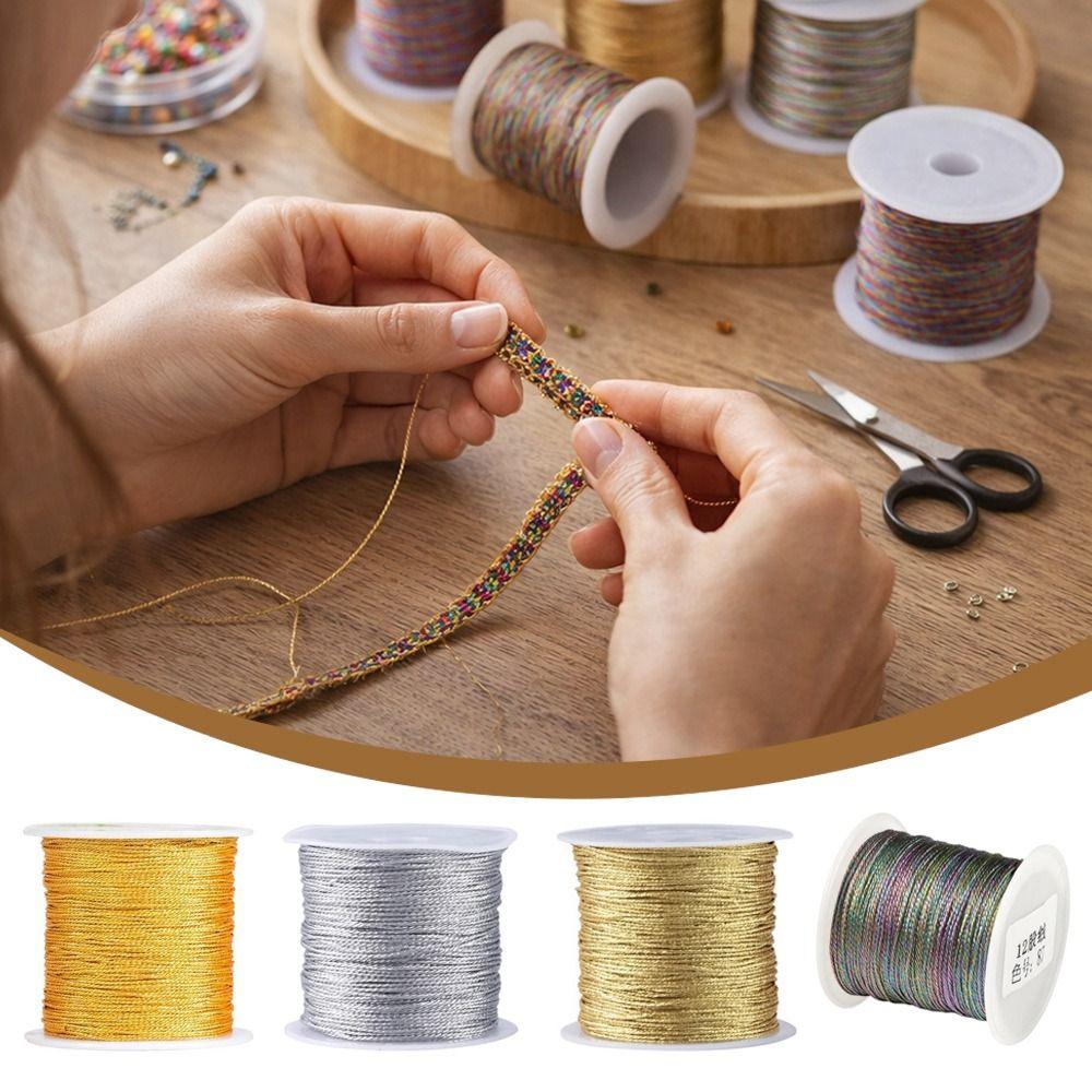 Rope Texture Braided String Gradient Color Woven String High Quality Macrame Cord Jewelry Making