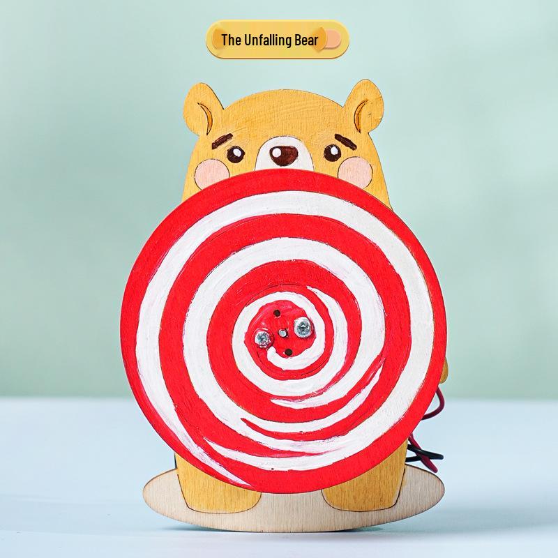 DIY Non-falling Bear Science Experiment Kit for Primary Students