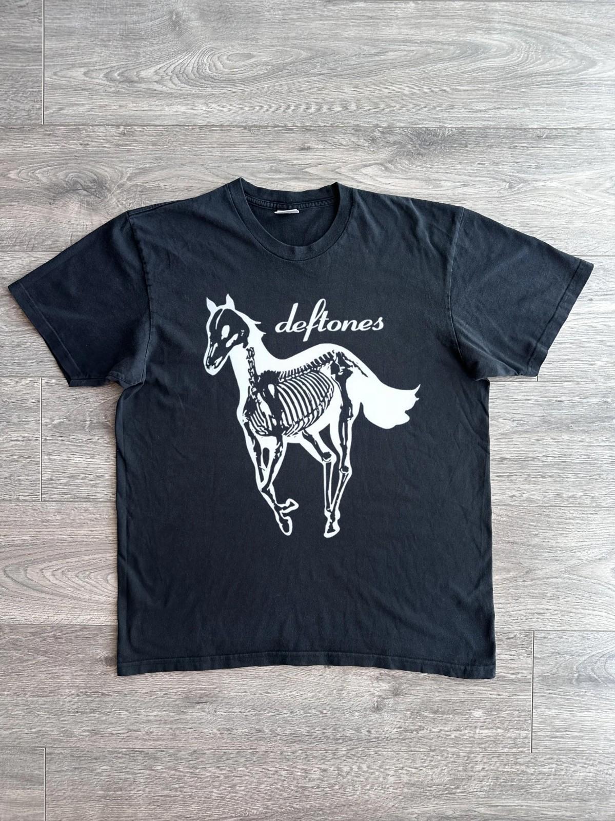 Deftones Skull Pony Skeleton Horse Black Unisex T-shirt Size S-5XL XL