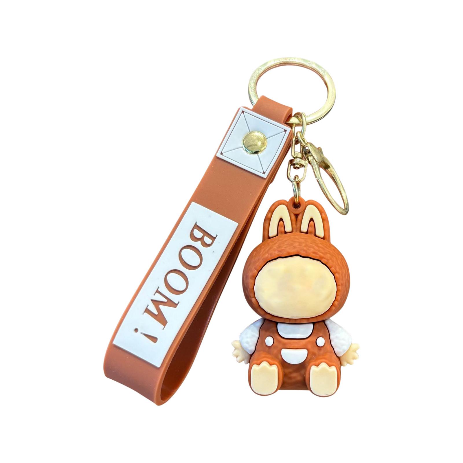 

Брелок для ключей в виде машинки с объемным узором в виде куклы One Size