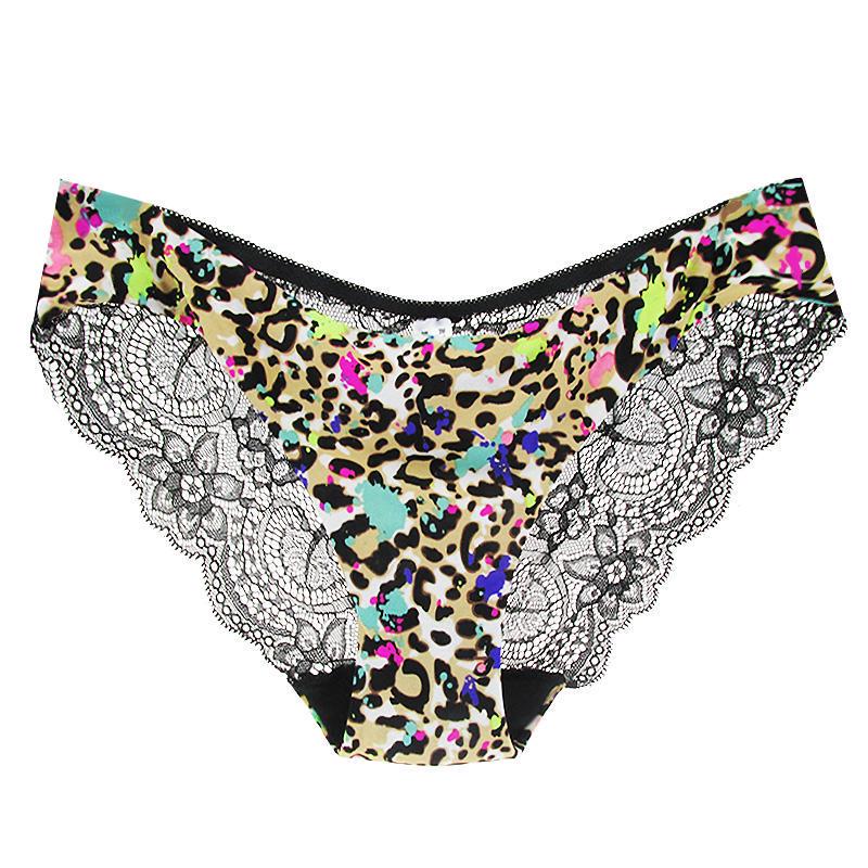 Damen Sexy Spitzenhöschen Nahtlose Slips Unterwäsche Atmungsaktive hohle Dreiecksunterhose