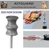 Diamond Dremel Dog Nail Grinder Bits for Rotary Tool-1/8'' Dremel Dog Nail Grinder Attachment-Pet Nail Grinder Bit Work for Animals Nail Care 2-Pack