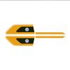 For VW Rline Golf polo Jetta Bora CC MK4 2PCS Car Reflective Auto Truck Safety Warning Tape  Bumper Secure Reflector Car Sticker zq9