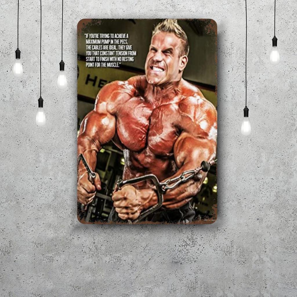 Jay Cutler Bodybuilder Vintage Metal Tin Signs Posters Decor Retro Metal Plaque Wall Art Decor for Garage Bar