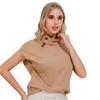Hochwertiger Sommer Mode Damen Pullover Kurzarm Hemd Einfarbig Geknöpft Lässig Locker Oberteil