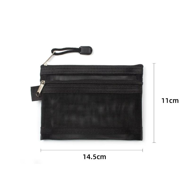 Zipper Mesh Lipsticks Cards Earphones Organizer Pouch for Coins Keys Travel Storage Case with Multiple  Money Card Storage Case