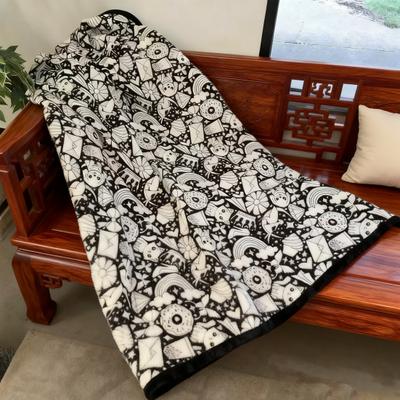 Yousheng DIY Ausmaldecke 50" x 60" Sofaüberwurfdecke Waschbar Malen Sie Ihre eigene Decke Kunstprojekt für Heimdekoration Feiertagsgeschenk Partyaktivität