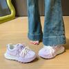 Ins Korean Version of the New Forrest Gump Shoes Women's 2025 Spring Student Sports Running Casual Shoes Platform Training Shoes W9529